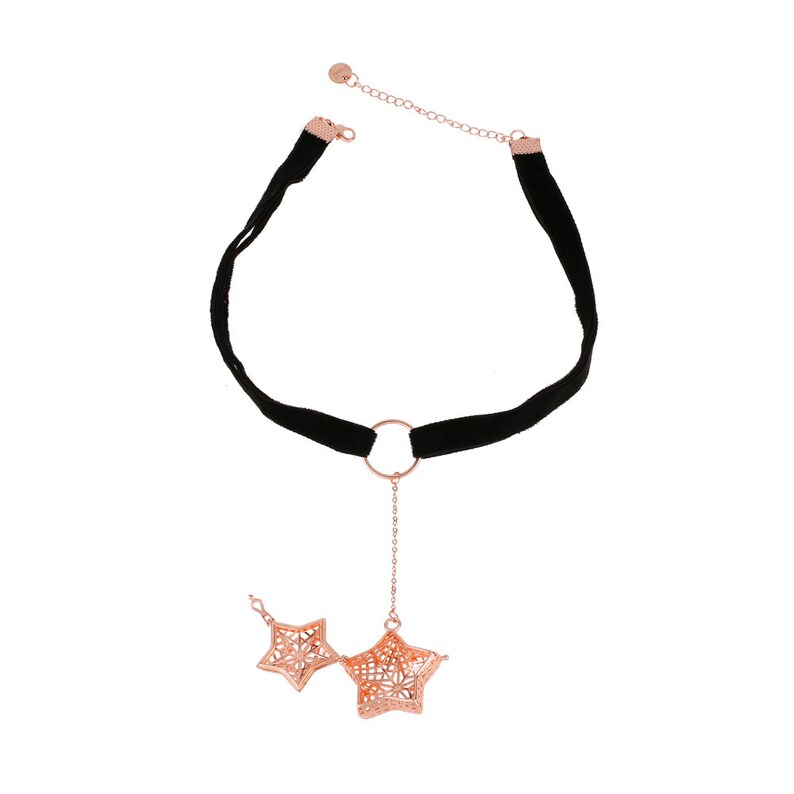 Essential Oils Diffuser Necklace Star Necklace Plated with 18K Rose Gold image 3
