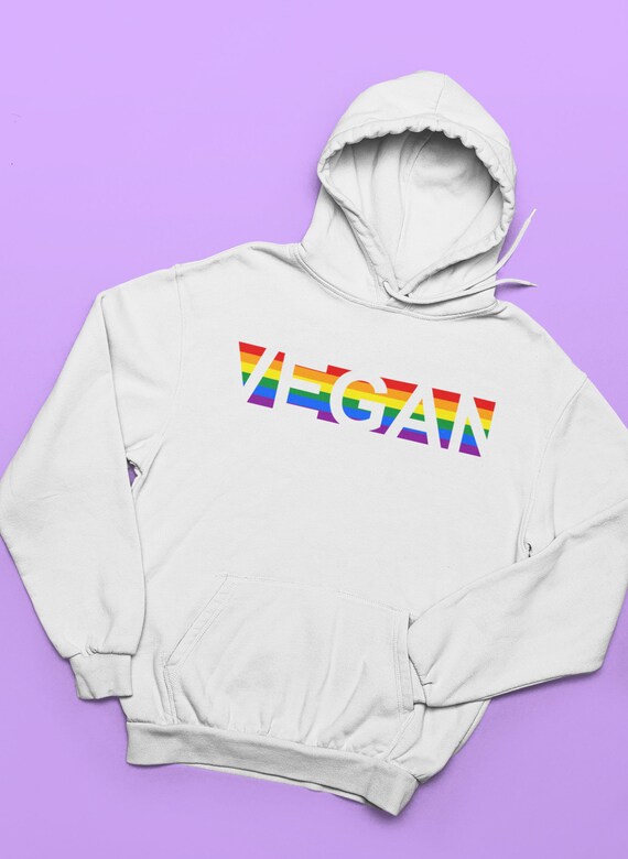 Unisex Vegan AF Hoodie Hooded Sweatshirts Vegan Pride 