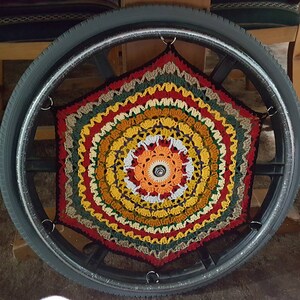 1 One Wheelchair Wheel Cover Ready to Ship Spoke Cover Wheel Wall Décor Special Gift Attractive Fun Unique Gift Amazing Giving Free Ship image 2