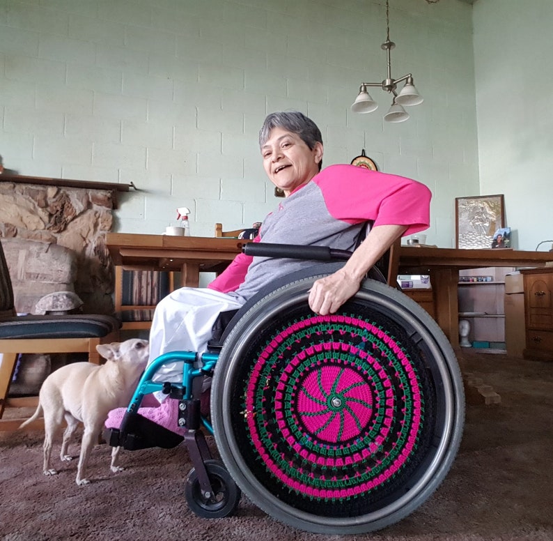 Wheel Covers Wheelchair Spoke Covers Wall Decoration Etsy