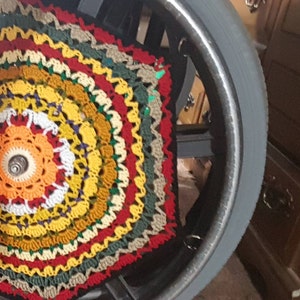 1 One Wheelchair Wheel Cover Ready to Ship Spoke Cover Wheel Wall Décor Special Gift Attractive Fun Unique Gift Amazing Giving Free Ship image 3