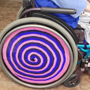 24&quot; - 1 (One) Ready to Ship One Wheelchair Wheel Cover Spoke Cover Wheel Wall Décor Special Gift Attractive Fun Unique Gift Amazing Giving