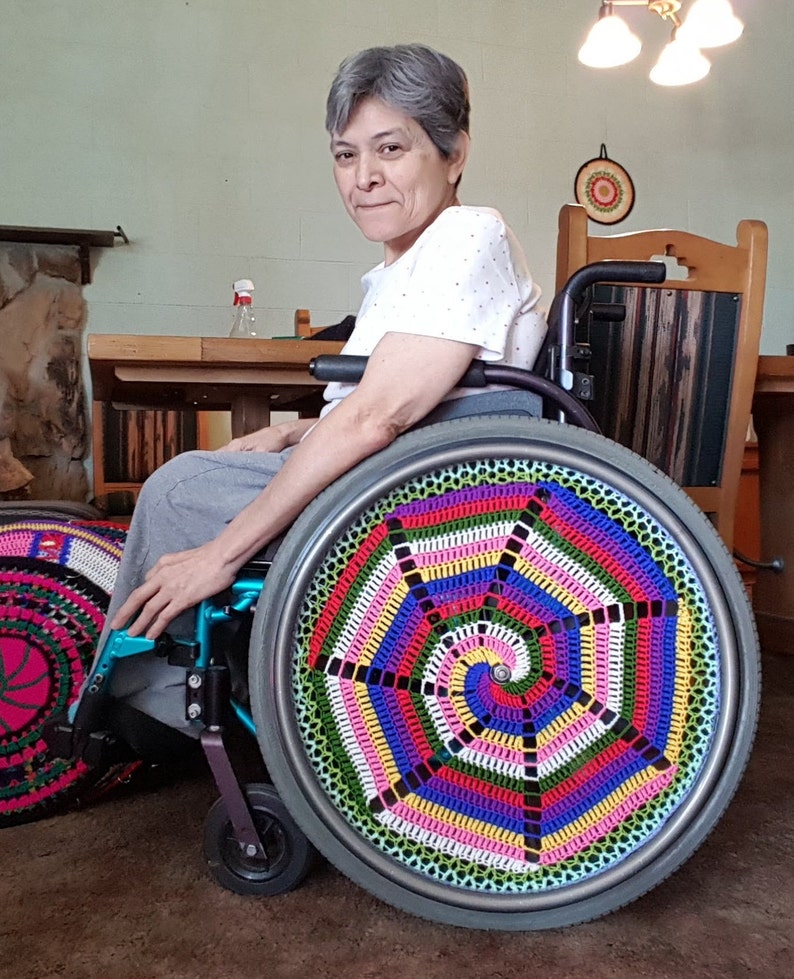 Wheelchair Wheel Covers Spoke Covers Wall Decoration Etsy