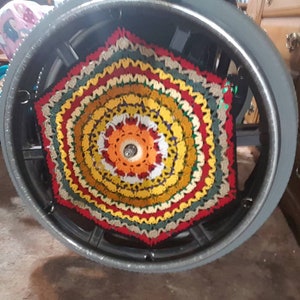 1 One Wheelchair Wheel Cover Ready to Ship Spoke Cover Wheel Wall Décor Special Gift Attractive Fun Unique Gift Amazing Giving Free Ship image 5