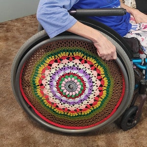 24&quot; - One (1) Wheelchair Wheel Cover Ready to Ship for Free Spoke Cover, Wheel Wall  Special Gift Attractive Fun Unique Gift, Amazing Giving