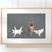 Painted Yoga Frenchies Print - Digital Download - 11x17 - Art Print - Nursery Decor - Room Decor - French Bulldogs