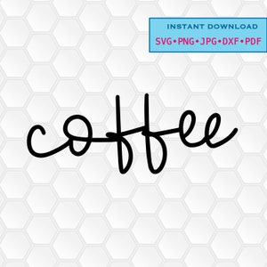svg, png, dxf, jpg, pdf, Instant download, Digital print, printable, kitchen, pantry label, Coffee