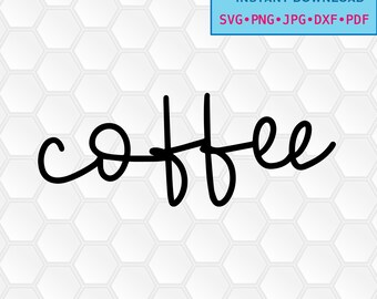 svg, png, dxf, jpg, pdf, Instant download, Digital print, printable, kitchen, pantry label, Coffee