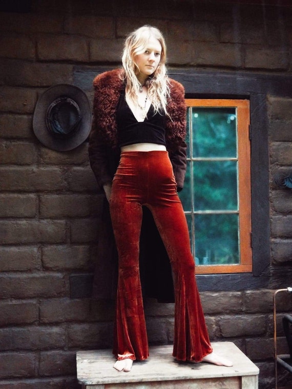 rust bell bottoms