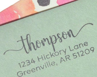 Personalized Return Address Stamp | Custom self-inking stamp perfect for newlyweds and new homeowners