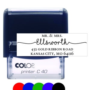 Classic Mr. & Mrs. Return Address Stamp