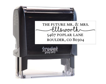 Classic Future Mr. & Mrs. Return Address Stamp