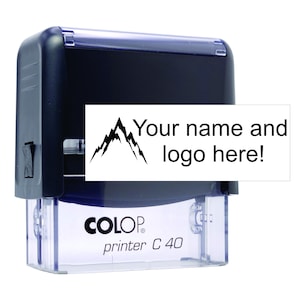 Custom Return Address Stamp | Custom business logo stamp