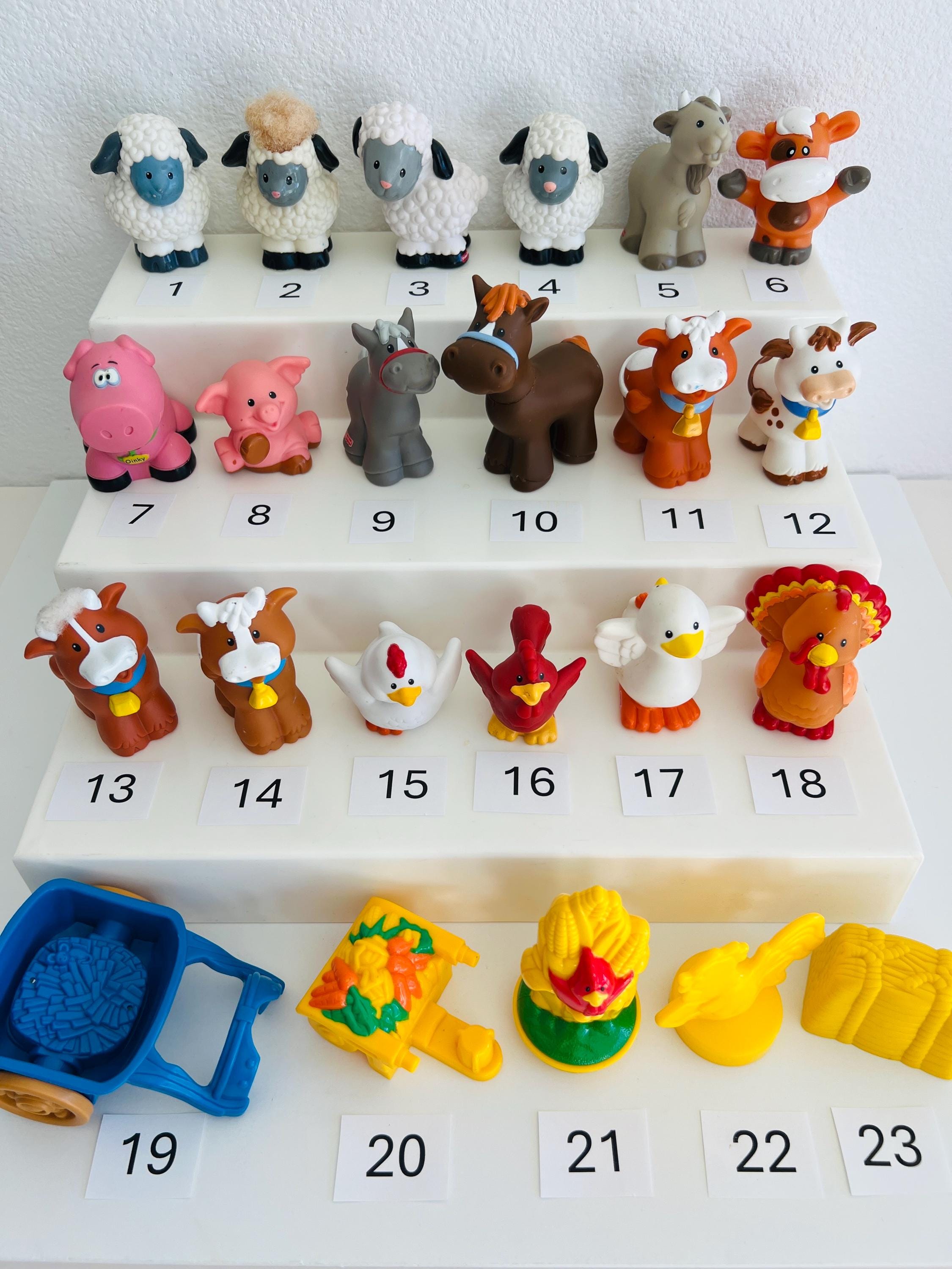 Fisher Price Little People & Little Tikes Farm Animals - YOU CHOOSE - Sheep, Goat, Goose, Cow, Horse, Turkey, Cart, Hay, Corn (#4)