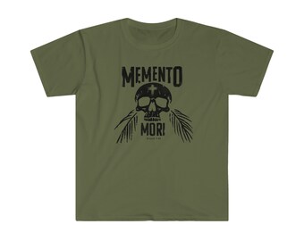 Memento Mori Shirt for Catholic Men and Catholic Fathers Catholic Tee