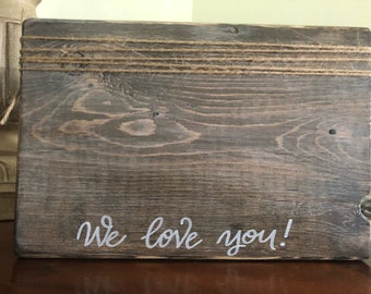 Custom wood picture frame