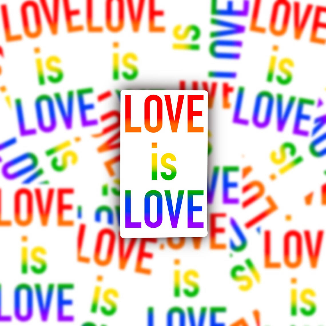 Love is Love Sticker for the LGBTQ Community | Etsy