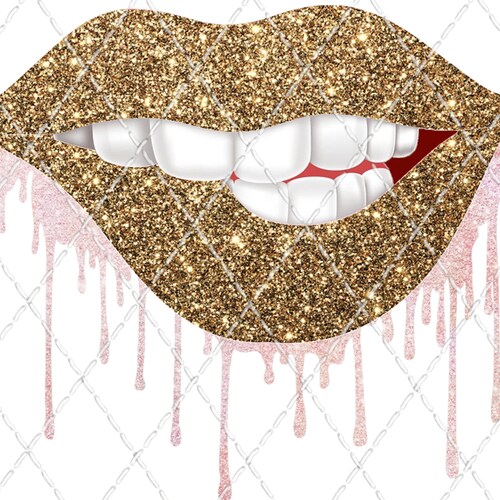 Black Glitter Lips Sublimation PNG Digital Download - Etsy