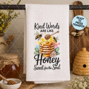 Kind Words Sublimation Transfer - Ready To Press - Heat Transfer - Towels - 2 Pack