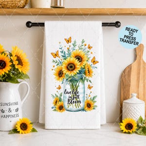 Full Bloom Sublimation Transfer - Ready To Press - Towels - 2 PK