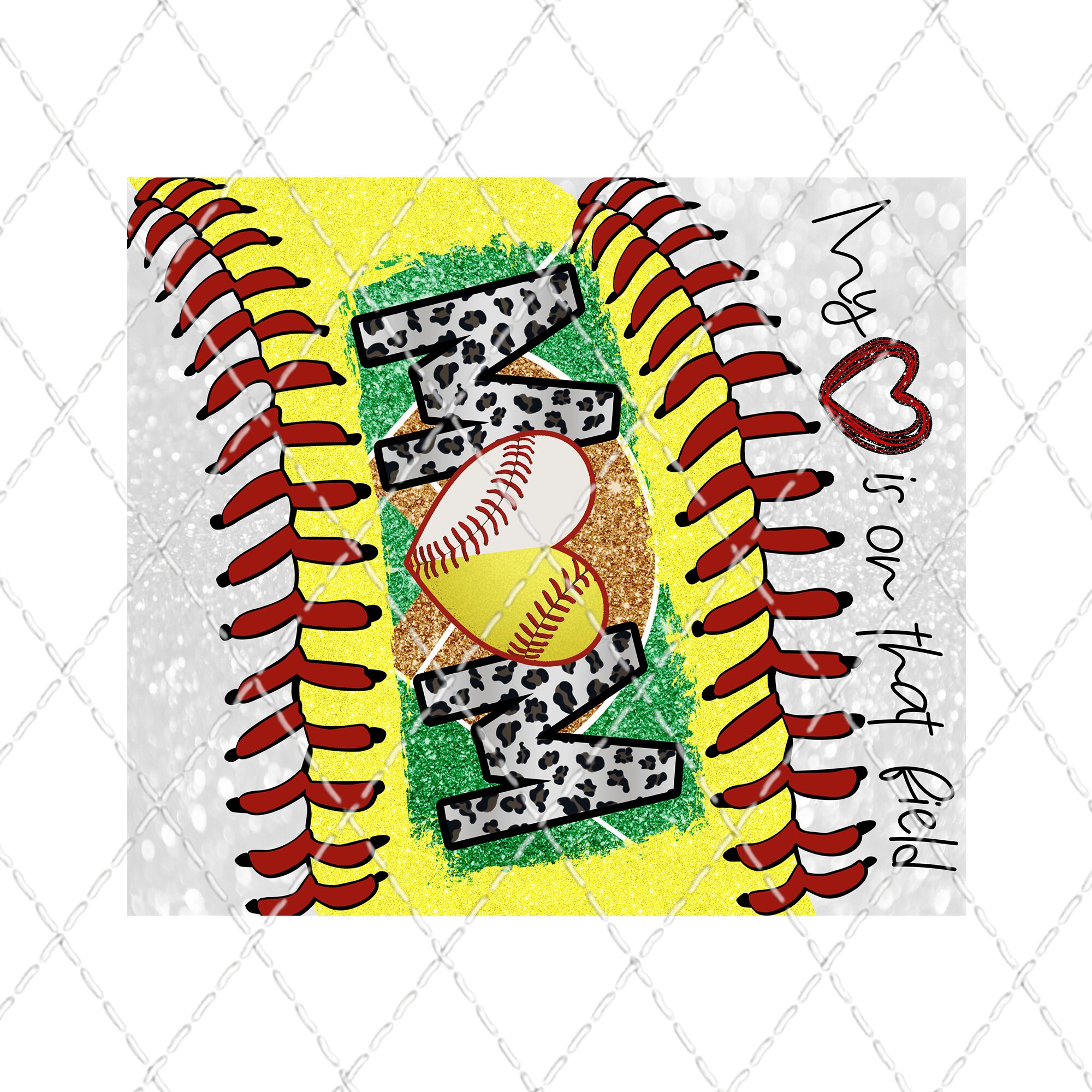 Softball Baseball Mom Tumbler Sublimation Transfer Ready Etsy