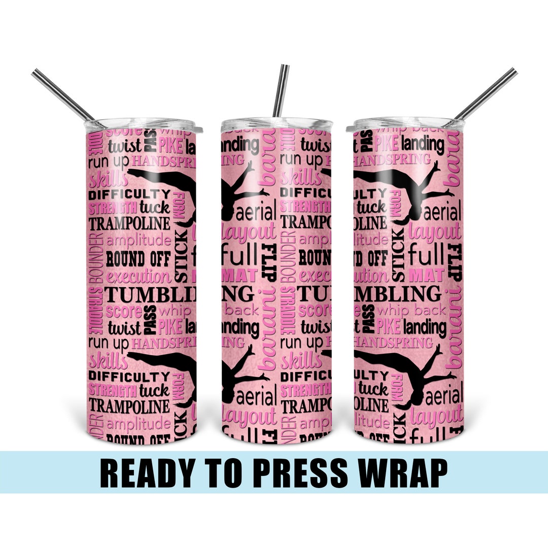 Tumbling Tumbler Sublimation Transfer Ready to Press Heat Transfer