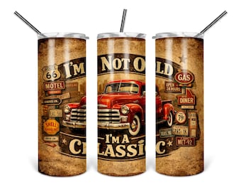 Classic Truck Tumbler Design - Digital Download - PNG