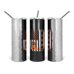 Fight Leukemia Flag Tumbler Design: 20 OZ PNG (Digital Download)