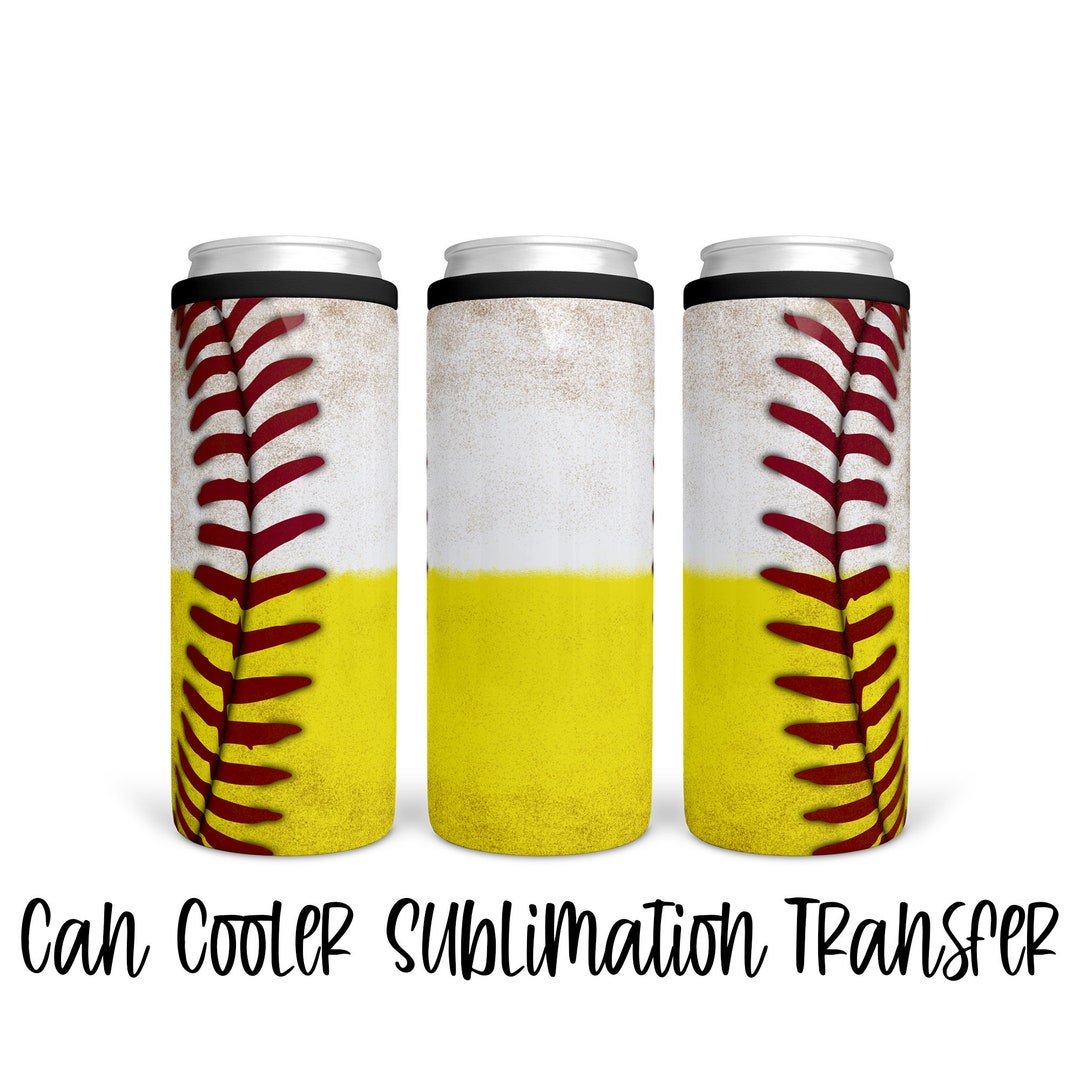 Baseball & Softball Can Cooler Sublimation Transfer Ready Etsy