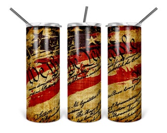 Nosotros, el Pueblo - Sublimación - PNG - Descarga digital - Diseño digital - Diseño de vaso - Imprimible - 20 oz - 30 oz - Vaso delgado
