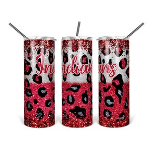 Leopard Indians Tumbler Design: 20 OZ Skinny Tumbler PNG (Digital Download)