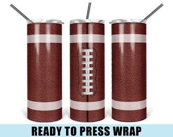 Football Tumbler Sublimation Transfer - Ready To Press - Football Tumbler Wrap - Tumbler Wrap - Tumbler Transfer - Sports Tumbler Wrap