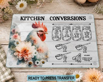 Rooster Conversions Sublimation Transfer - Ready To Press - Cutting Board