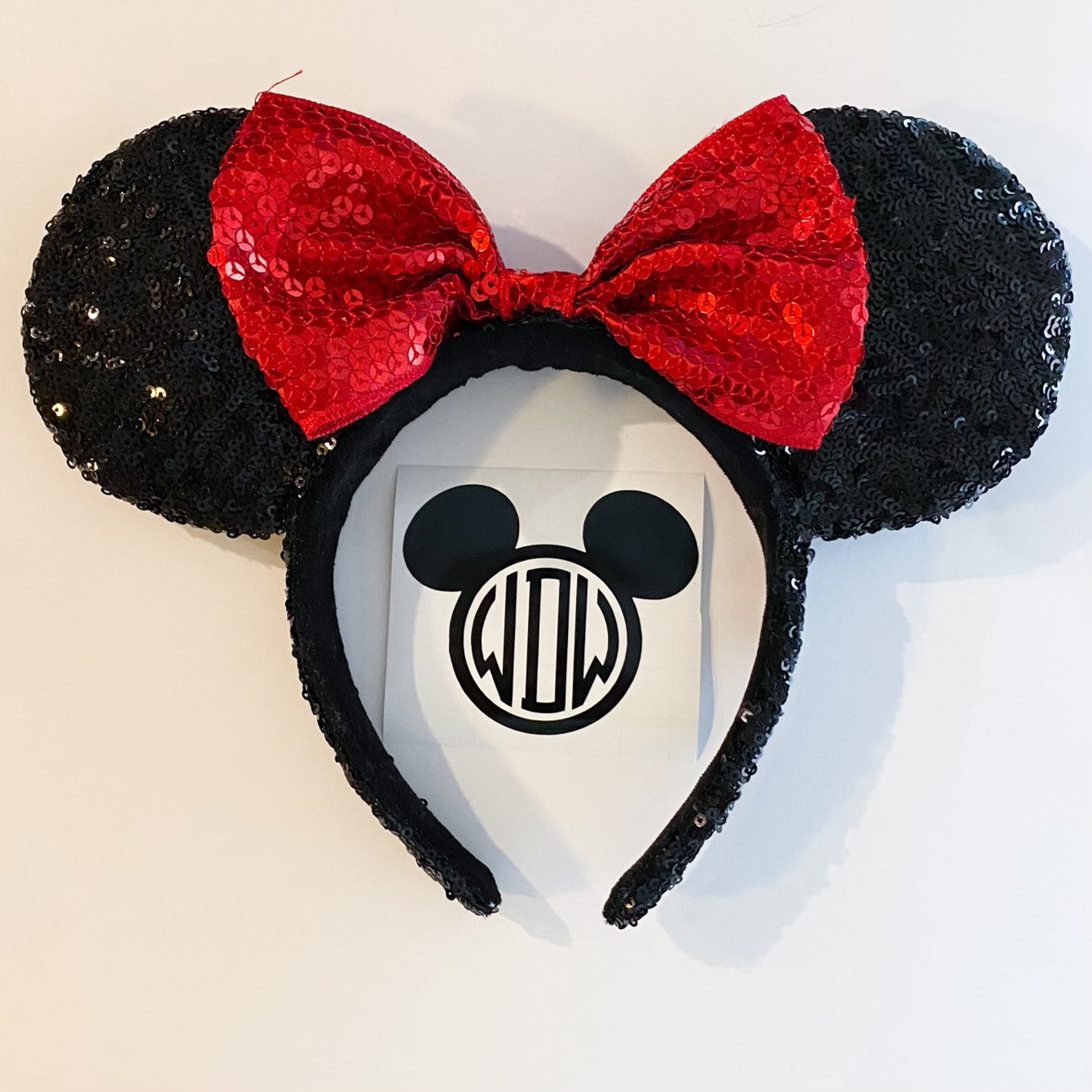 Mickey Mouse Ear Monogram Custom Vinyl Decal Personalized Etsy