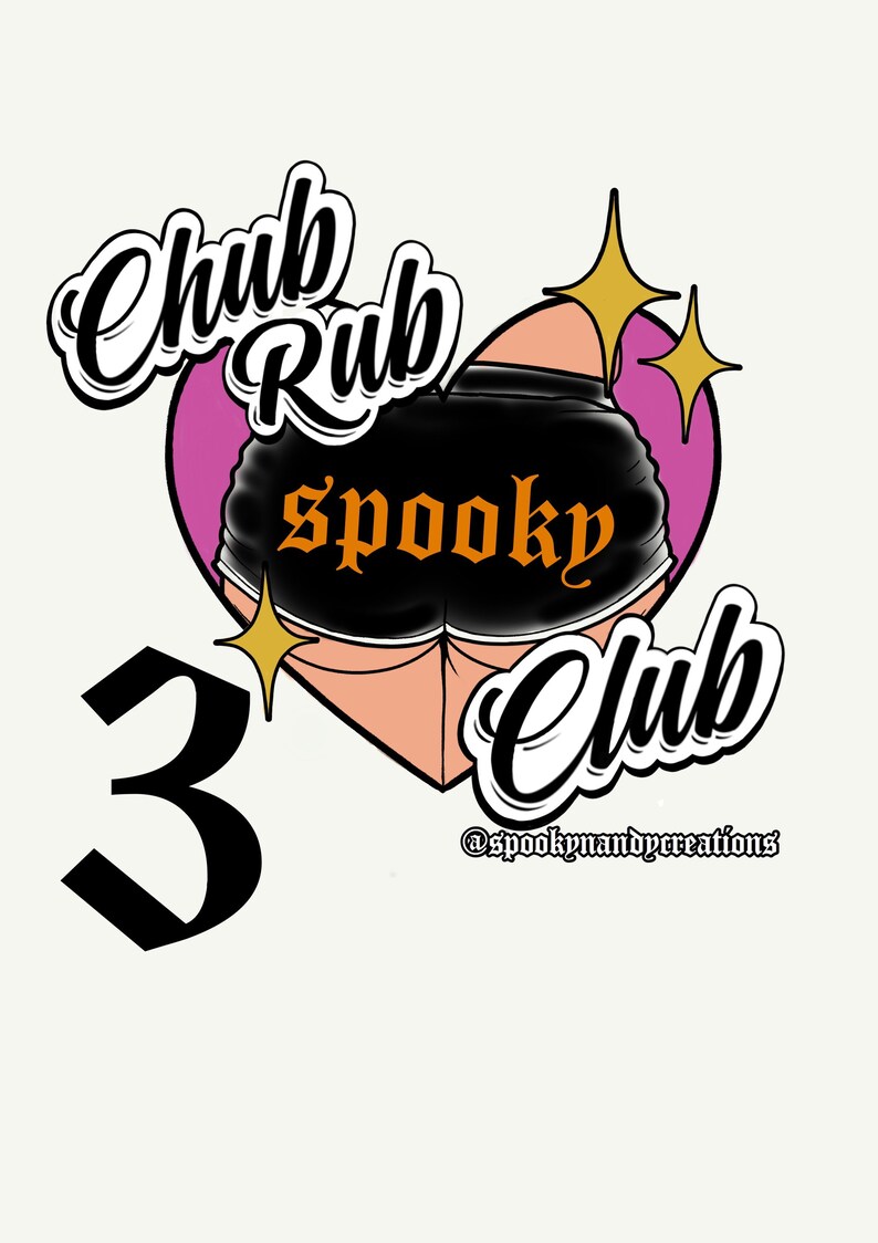 Chub rub club sticker