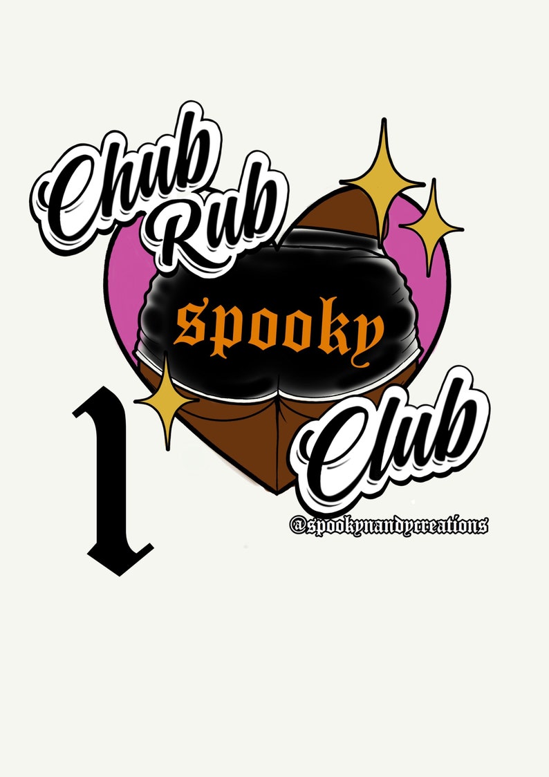 Chub rub club sticker