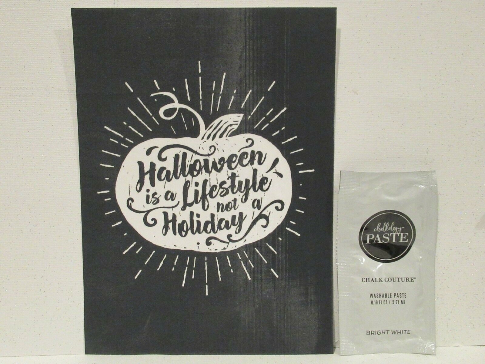 Halloween is a Lifestyle Transfer & Chalk Couture Paste Sample Reusable  Silk Screen Stencil 