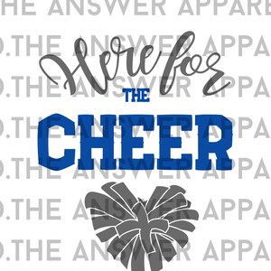 Here for the Cheer Parent/Sibling Svg Bundle, Cheerleading Svg, Cheer Silhouette, Cheer team Cricut File