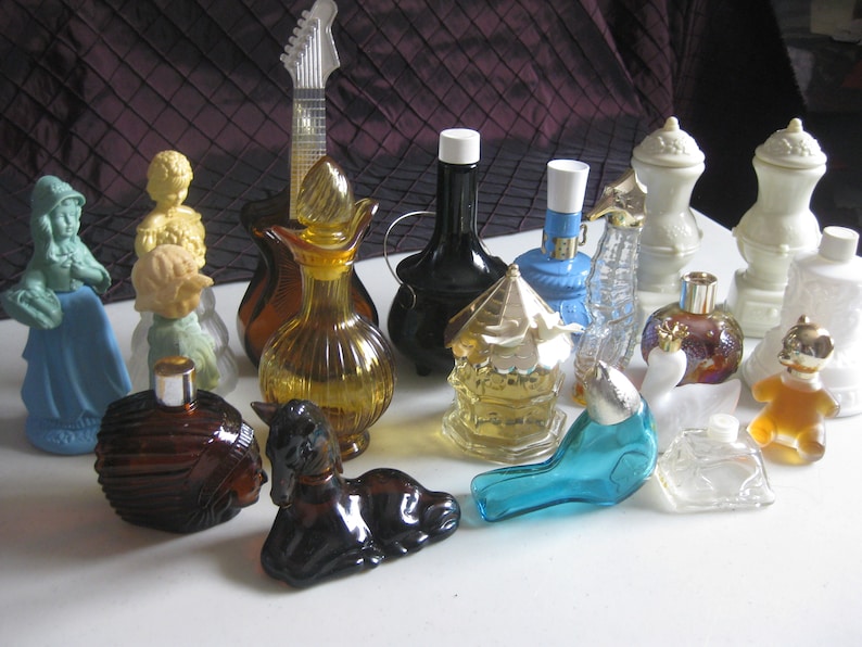 Vintage Avon Bottles Lot of 18 Etsy