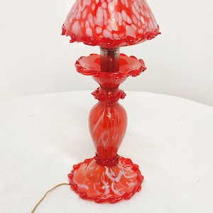 Murano glass table lamp. Italy, 1980s.