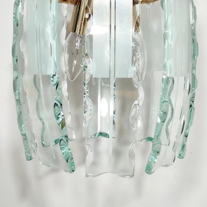 Plafonnier en cristal. Espagne, années 1970.
