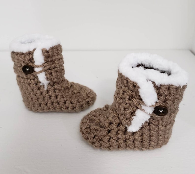 fuzzy baby booties