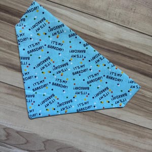 Barkday celebration pet bandana
