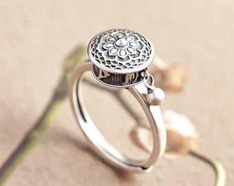 Adjustable Monk Buddhist Tibetan Spinner Mantra Prayer Ring Etsy