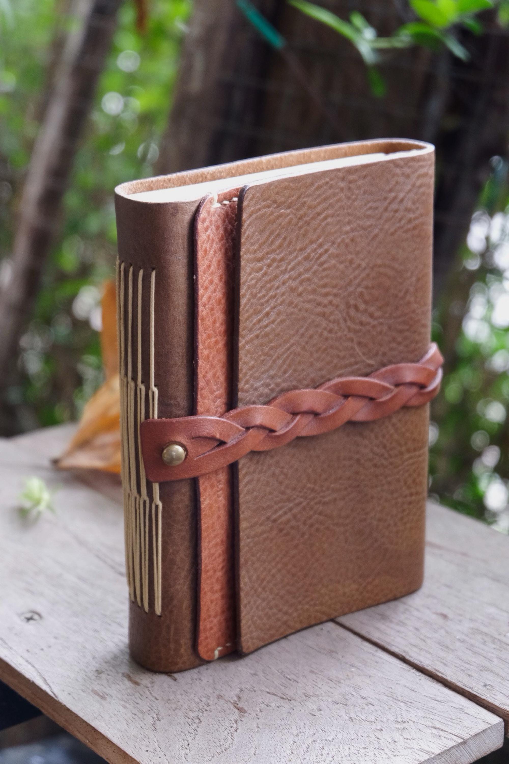 Handmade Leather Journal Book Design | A6 - Etsy