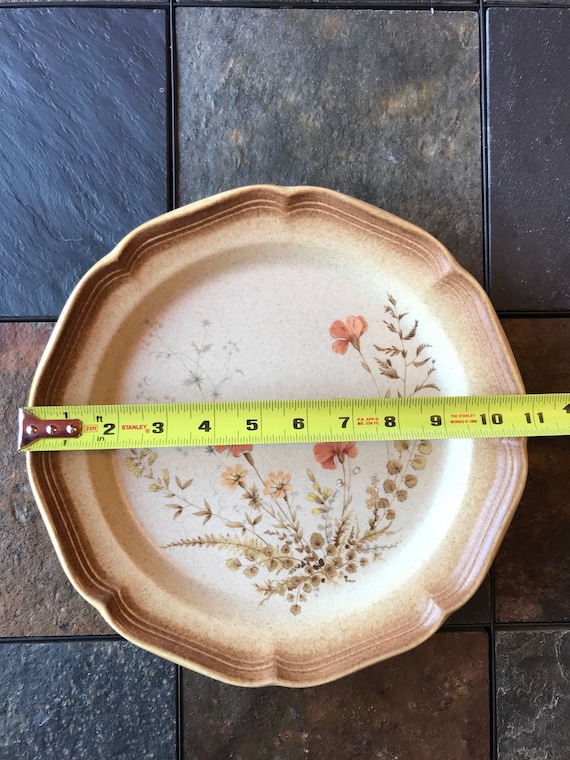 Vintage Mikasa Whole Wheat Jardiniere Stoneware Dinner Plates
