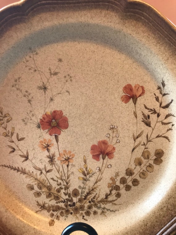 MIKASA ストーンウェア ディナープレート VINTAGE Vintage Mikasa Whole Wheat Jardiniere Stoneware Dinner Plates