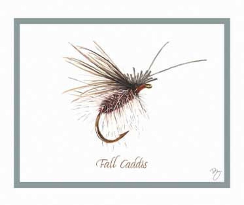 Dry Fly Fishing Note Cards Set of 12 Etsy