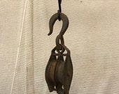 Early to mid century double drum pulley.