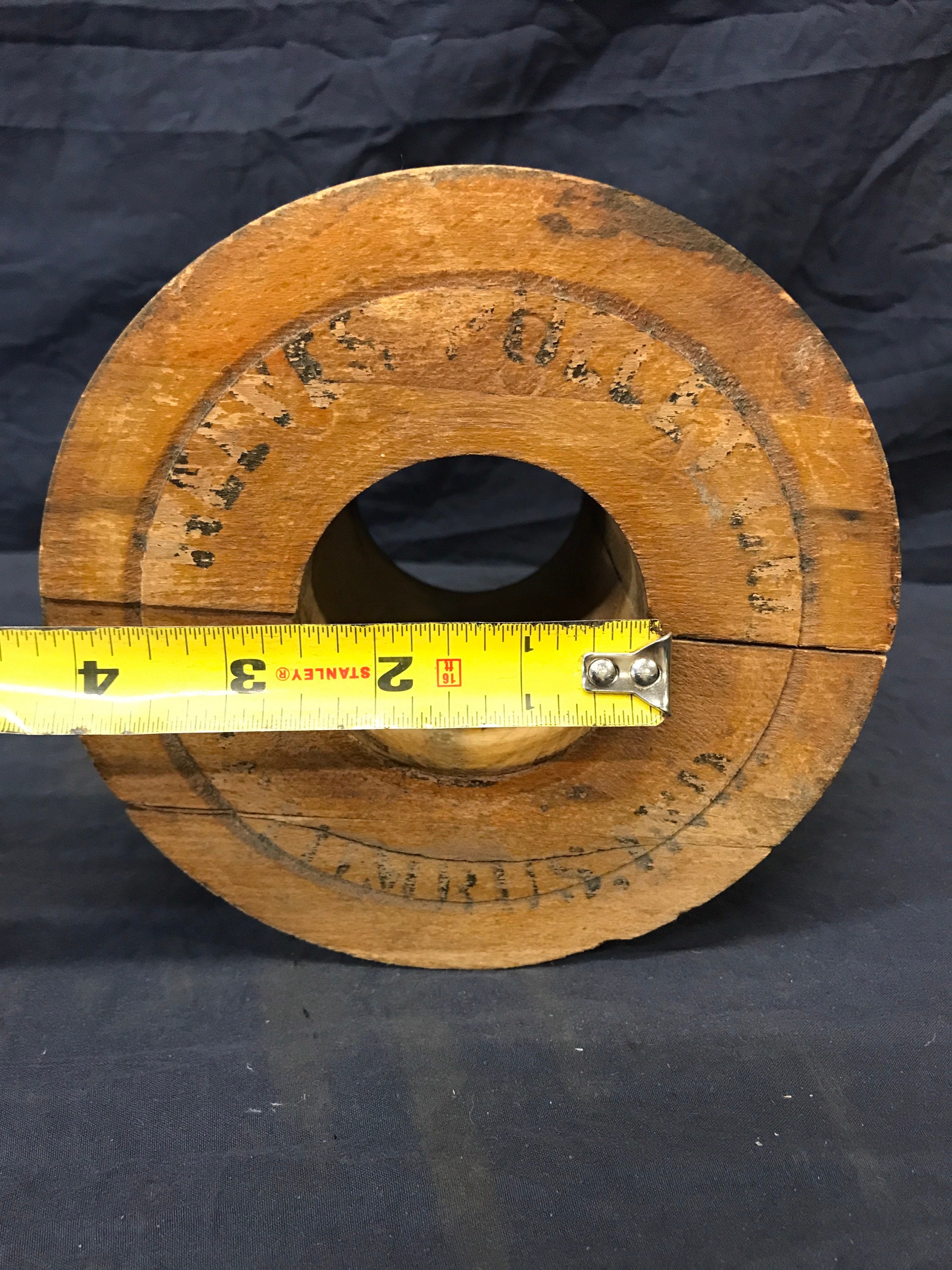 Vintage Wooden Flat Belt Pulley. Etsy